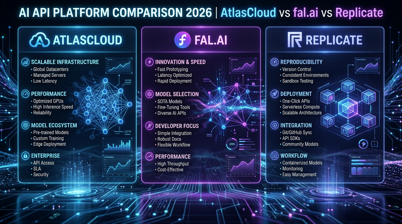 AtlasCloud vs fal.ai vs Replicate: AI API Platform Comparison 2026